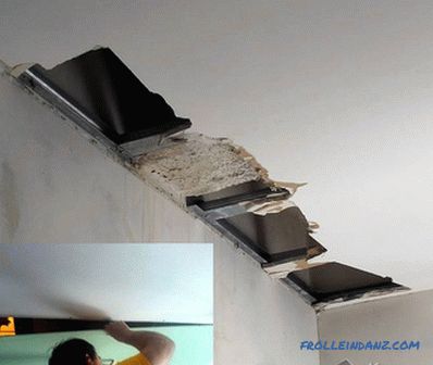 Popravak stropova od gipsanih ploča - tehnika popravka stropa od gipsanih ploča