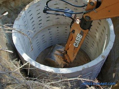 Uređaj septičke jame betonskih prstena