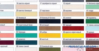 Kako odabrati boju žbuke - savjete o odabiru boje + grafikona boja