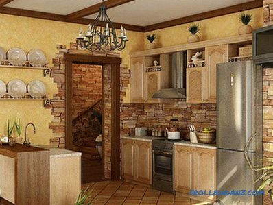 Dizajn zidova u kuhinji - detaljno o dizajnu kuhinjskog zida + fotografija
