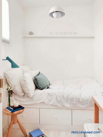 Spavaća soba u skandinavskom stilu - opuštajući i šik dizajn, 56 ideje za fotografije