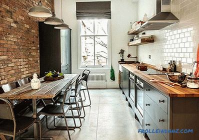 Kuhinja u stilu potkrovlja - 100 ideja za interijer s fotografijama