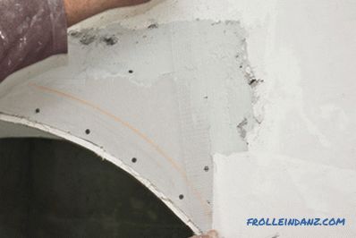 Kako napraviti luk od gipsanih ploča sami