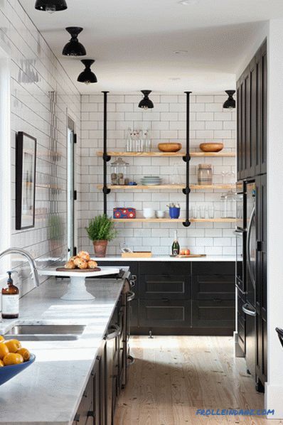 Kuhinja skandinavskog stila - kako napraviti dizajn interijera, 70 ideje za fotografije