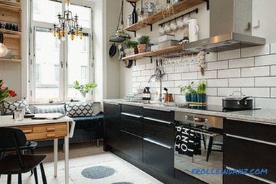 Kuhinja skandinavskog stila - kako napraviti dizajn interijera, 70 ideje za fotografije